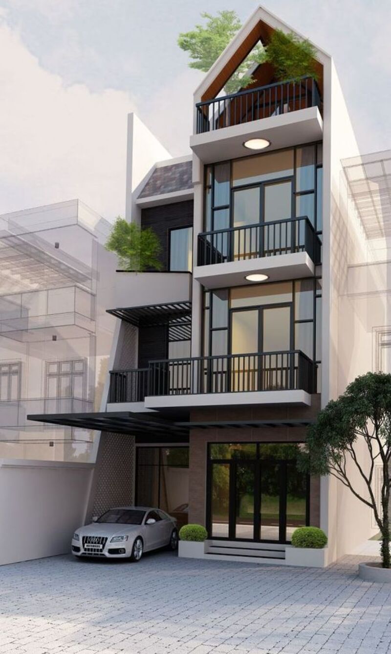 Bí quyết thiết kế khách sạn mặt tiền 8m tối ưu